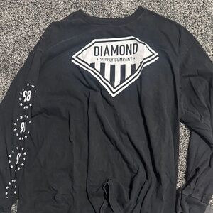 Diamond Supply Co. Black Graphic Long Sleeve Tee